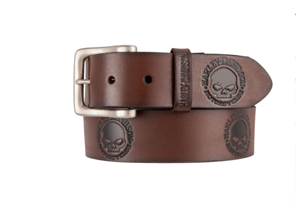 Ledergürtel von Harley-Davidson mit Willie G. Skull