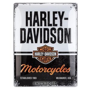 Harley-Davidson Blechschild "H-D Black&White" - 23266