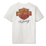 weißes Harley-Davidson T-Shirt mir oranger Aufschrift
