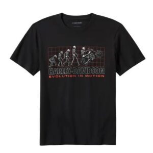 Schwarzes T-Shirt von Harley-Davidson