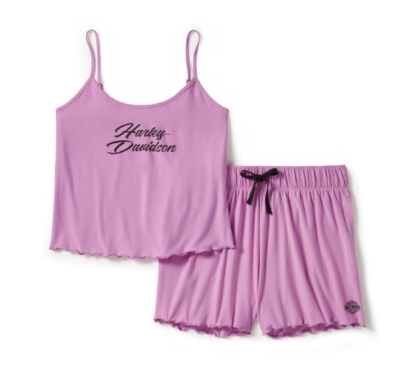 kurzes Pyjama Set Damen Pink