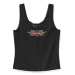 Tank Top mit Bling Harley Zeichen auf der Brust