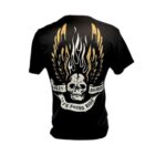 Kurzarm Shirt schwarz mit Skull am Rücken von Harley-Davidson