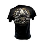Kurzarmshirt schwarz mit Adler am Rücken von Harley-Davidson