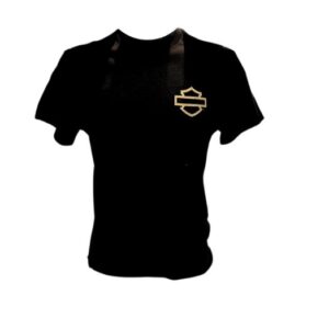 Kurzarmshirt schwarz mit Adler am Rücken von Harley-Davidson