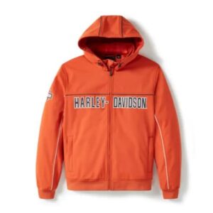 orange Softshelljacke von Harley-Davidson