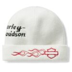 Harley-Davidson Vintage Flame Wintermütze weiß 97766-25VW