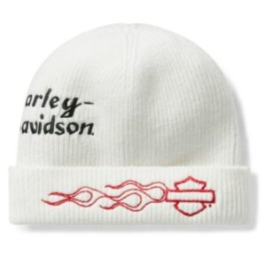 Harley-Davidson Vintage Flame Wintermütze weiß 97766-25VW