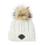 Harley-Davidson Mütze Leather Patch Pom 97781-25VW