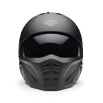 2in1 Helm Harley-Davidson mattschwarz
