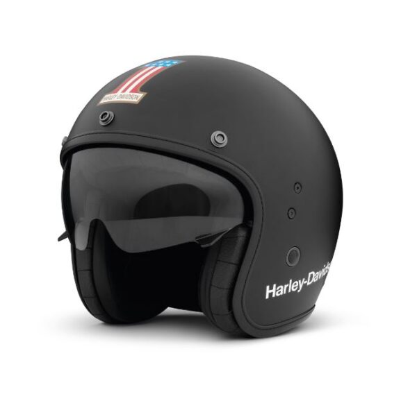 offener Harley Helm mattschwarz von Harley-Davidson
