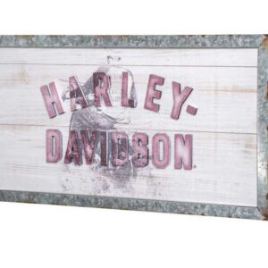 Harley-Davidson® Rider Solid Wooden Rectangle Pub Sign - HDL - 15326