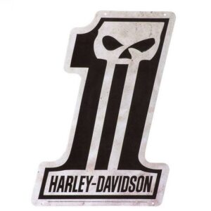 Harley-Davidson #1 Skull Logo Blechschild - HDL-15538