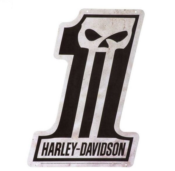 Harley-Davidson #1 Skull Logo Blechschild - HDL-15538