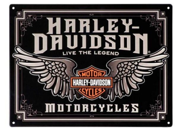 Harley-Davidson Blechschild "H-D Winged Bar & Shield" HDL-15544