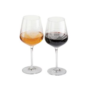 Harley - Davidson Crystal Wine Glass Set - HDL - 18816