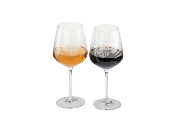 Harley - Davidson Crystal Wine Glass Set - HDL - 18816