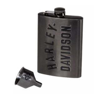 Harley-Davidson Flachmann Edelstahl schwarz matt - HDX-98657