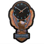 Harley-Davidson Wanduhr "S25-Vivid B&S Eagle Outdoor Clock" HDX-99332