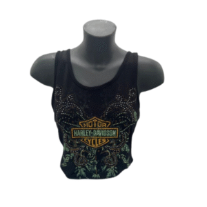 Tanktop mit Glitzerapplikation von Harley-Davidson an der Vorderseite
