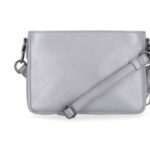 Kleine Umhängetasche silber metallic