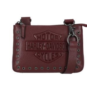Harley-Davidson Umhängetasche Leder Farbe Oxblood