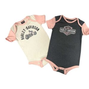 Harley-Davidson Baby Body 2er Set rosa/grau 3009234