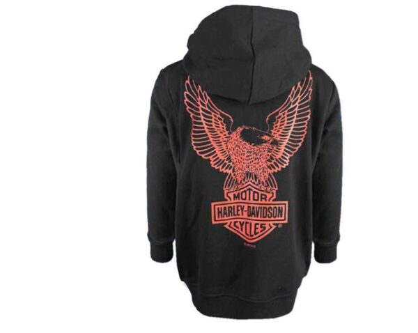 Zip Hoodie Weste schwarz für Kinder