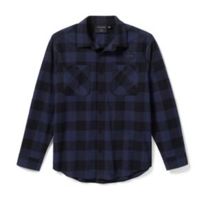 Karo Hemd Harley-Davidson blau schwarz