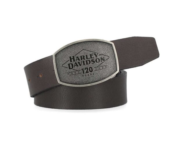 Harley-Davidson Gürtel 120Jahre Anniversary Edition dunkelbraun