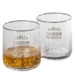 Harley-Davidson Pebbled Double Old Fashioned Gläser HDX-98757
