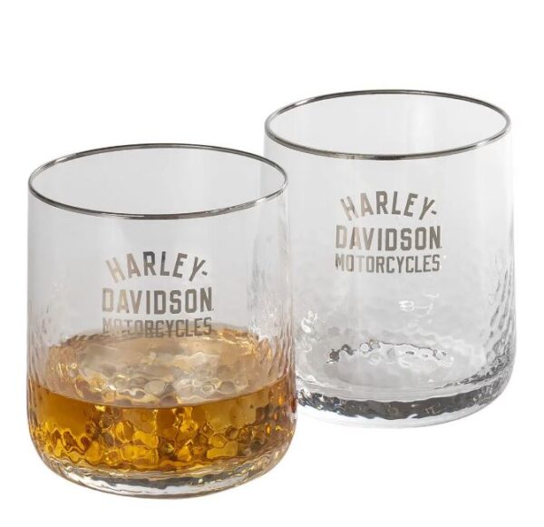 Harley-Davidson Pebbled Double Old Fashioned Gläser HDX-98757