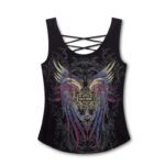 Harley-Davidson Damen Tank Top Bling Wings Laced Back schwarz 96627-25VW