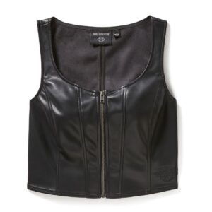 Harley-Davidson Damen Zip Me In Faux Leather Bustier 97020-25VW