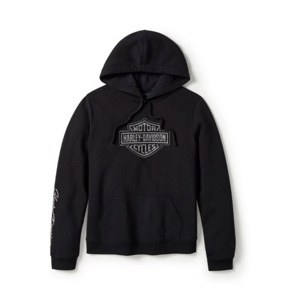 Harley-Davidson Damen Bling Pullover Fleece Hoodie schwarz 99119-25VW