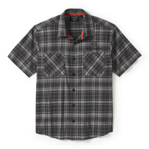 Harley-Davidson TECH Coolmax® Plaid Shirt Ghost Gray & Asphalt 96515-25VM