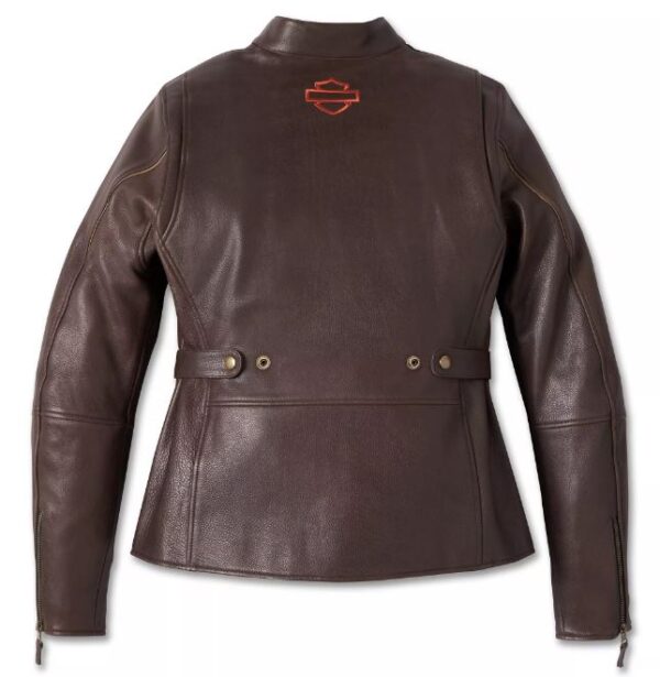 Harley-Davidson Damen Lederjacke Victory Lane Java Braun 98006-23EW