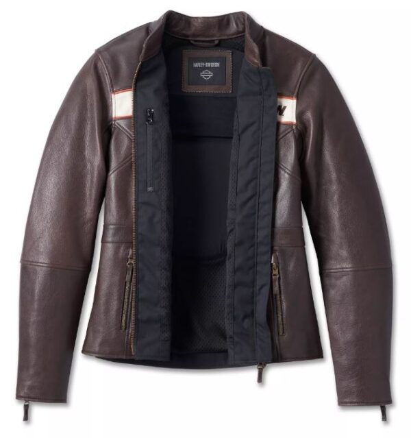 Harley-Davidson Damen Lederjacke Victory Lane Java Braun 98006-23EW