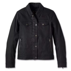 Harley-Davidson Damen Motorradjacke Layering Trucker schwarz 98142-23VW