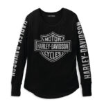 Harley-Davidson Authentic Bar & Shield Rib-Knit Black Beauty 2 - 99111-22VW