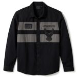 Harley-Davidson Hemd Iron Bond II schwarz/grau 96604-25VM