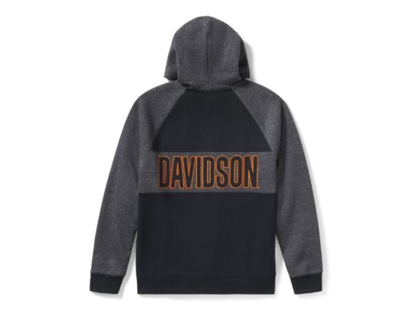 Harley-Davidson Hoodie Bar Font Colorblock schwarz/grau - 96714-25VM