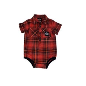 Harley-Davidson Baby Body kariert schwarz orange 3051606