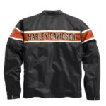 Nylon Jacke Marke Harley-Davidson Schwarz Orange