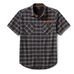 Harley- Davidson Kurzarmhemd karo grau