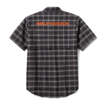 Harley- Davidson Kurzarmhemd karo grau
