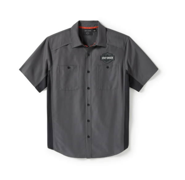 Harley-Davidson Kurzarmhemd grau