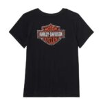 Harley-Davidson Damen T-Shirt Essential Bling V-Neck schwarz 96767-25VW