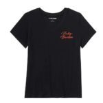 Harley-Davidson Damen T-Shirt Essential Bling V-Neck schwarz 96767-25VW