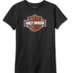 Harley-Davidson Damen T-Shirt Bar & Shield schwarz 99095-24VW